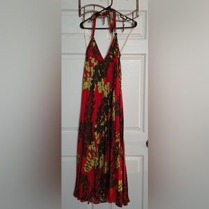 Manuheali’i Red Halter/Maxi Dress